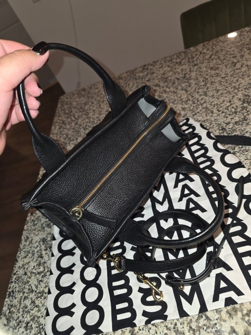 NWOT Marc Jacobs Leather Tote Mini Size - Picture 5 of 11